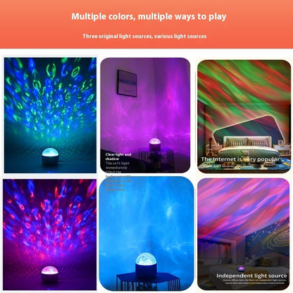 New Rotating Polar Light Water Ripple Ambience Light Usb