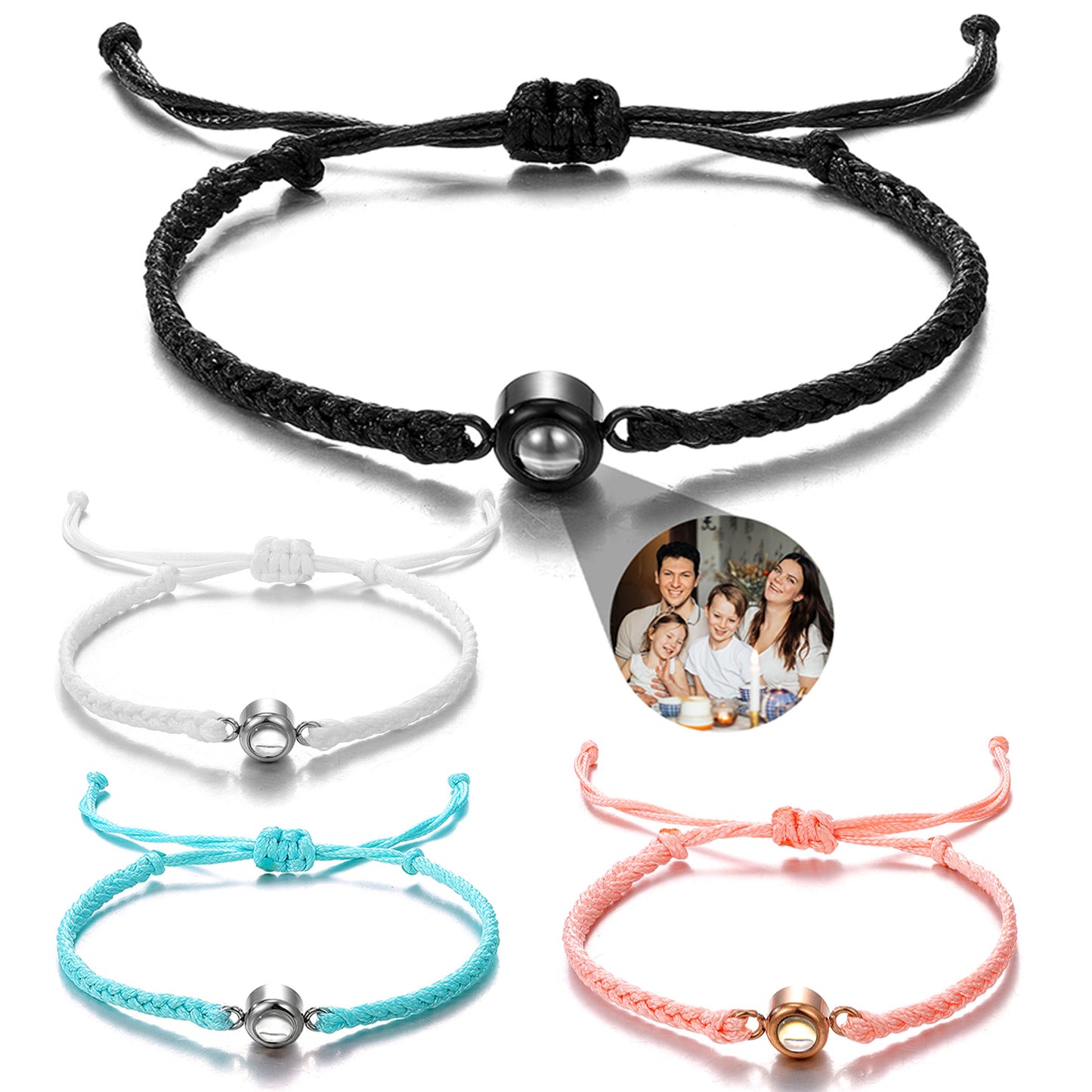 Buy Center Hot Pick-Alloy Photo Projection Bracelet Circular Color Braided Projection Photo