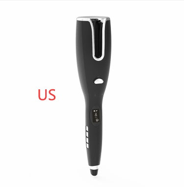 Buy Center Excellence-New Automatic Hair Curler Curling Iron Air Curler Infrared Heating Rotating Stick Hair Curler Portable Hair Styler Black US