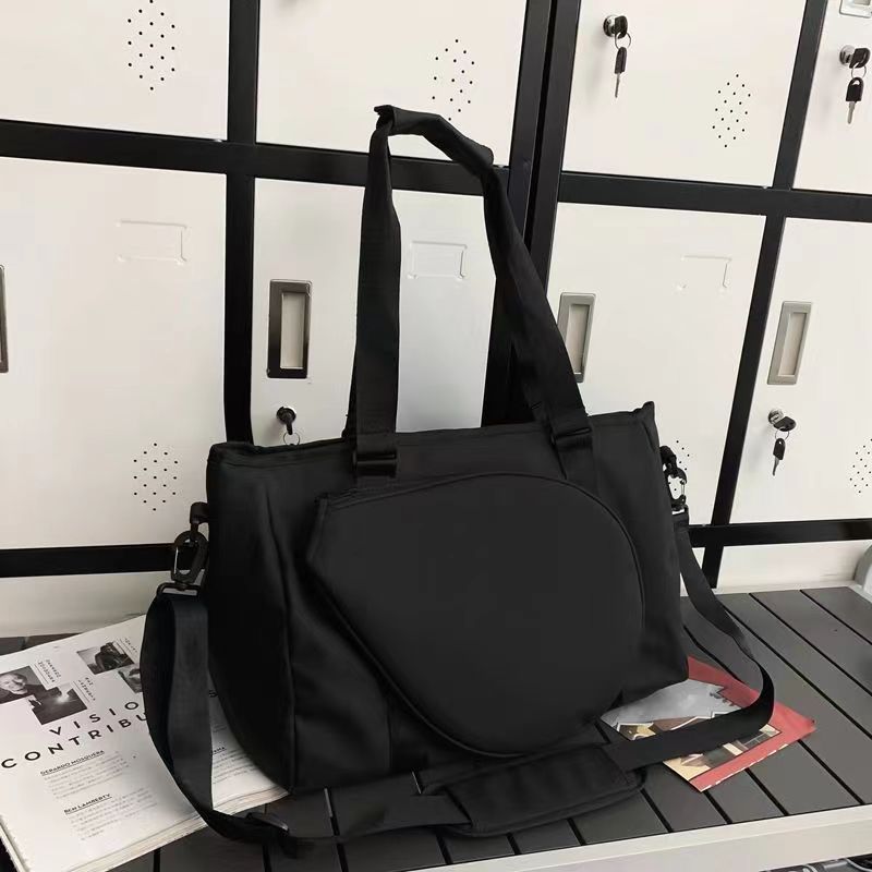 Just Arrived at Buy Center: Badminton Bag Women's One Shoulder Retro Capabala Black See Description