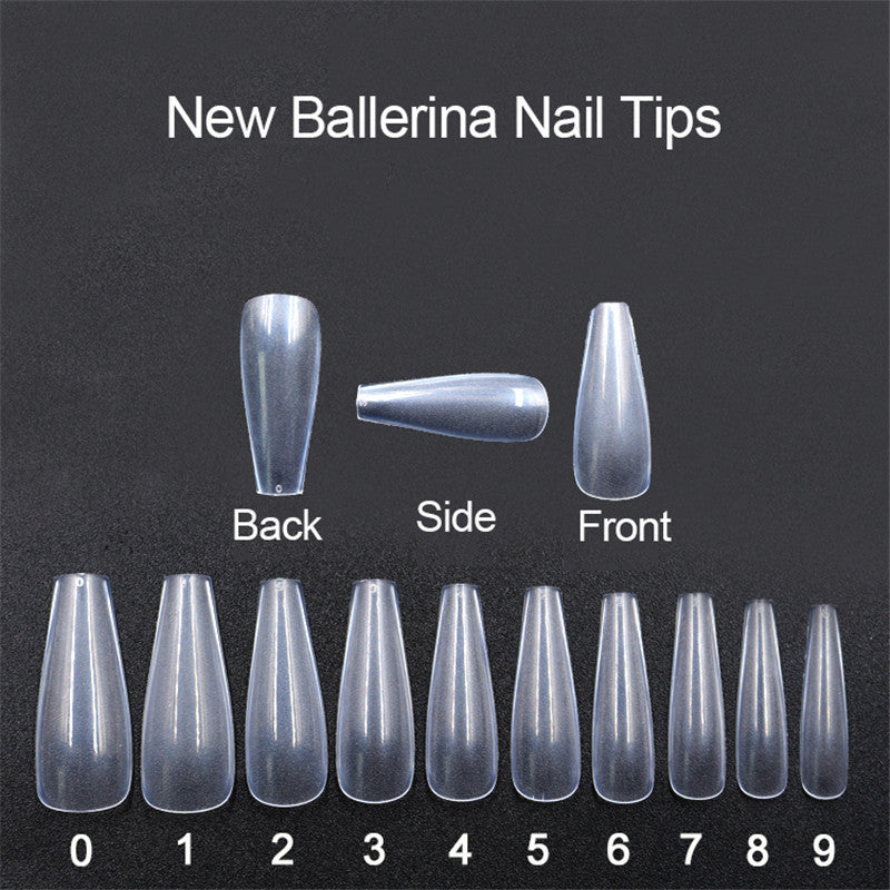 Buy Center Handpicked- 500 tablets of transparent natural color ballet fake nails Clear