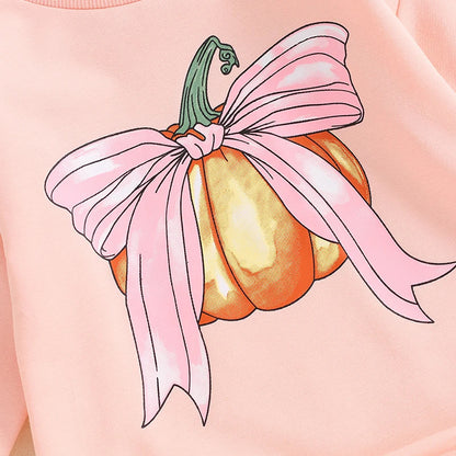 Hot New Arrivals at Buy Center: Baby Girl Pumpkin Print Overalls