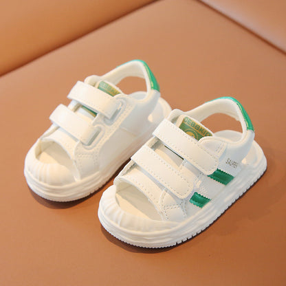 Fresh Arrivals at Buy Center: Baby Summer Soft Bottom Sandals Green