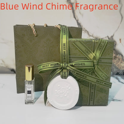 Hot New Items at Buy Center: Car Aromatherapy Fragrant Stone Pendant Four Piece Set Blue Wind Chime Fragrance