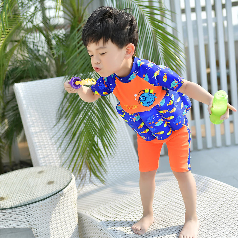 Newly Arrived at Buy Center: Children's Buoyancy Swimsuit Girl Girl Infant Swimsuit Baby Boy Toddler Jumpsuit