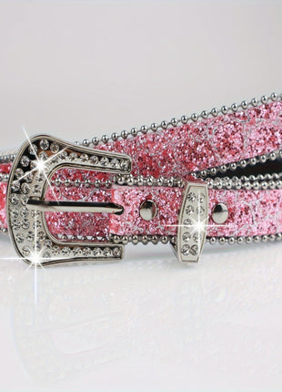 Ceinture fine en strass pour femme de style I, personnalité de la mode