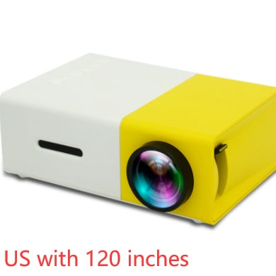 Portable Projector 3D Hd Led Home Theater Cinema HDMI-compatible Usb Audio Projector Yg300 Mini Projector US with 120 inches