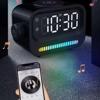 Atmosphere Light Digital Clock Alarm Clock Speaker Three-in-one Buy Center