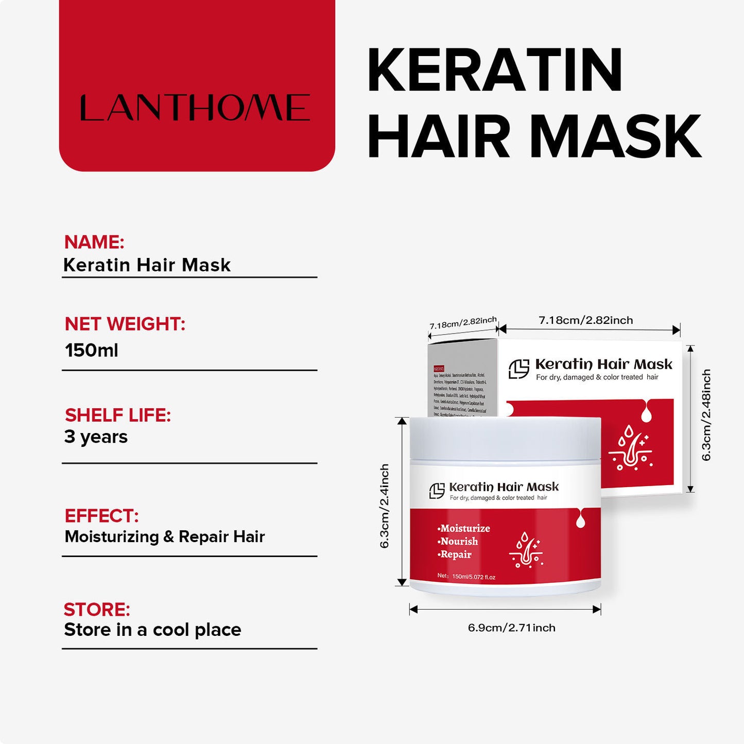 Buy Center Ultimate-Keratin Hair Mask 150ml