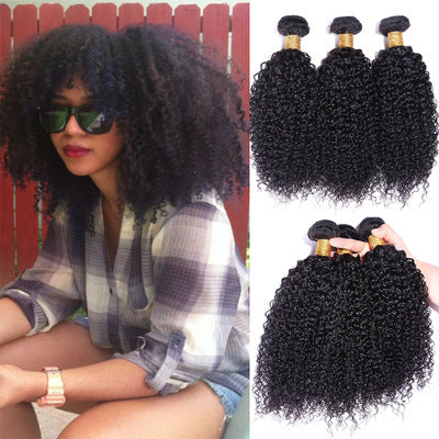 Buy Center Hot Pick-Brazil's explosion of African songs, human hair curtains, kinky curly, real wigs, wholesale hair 10Inch