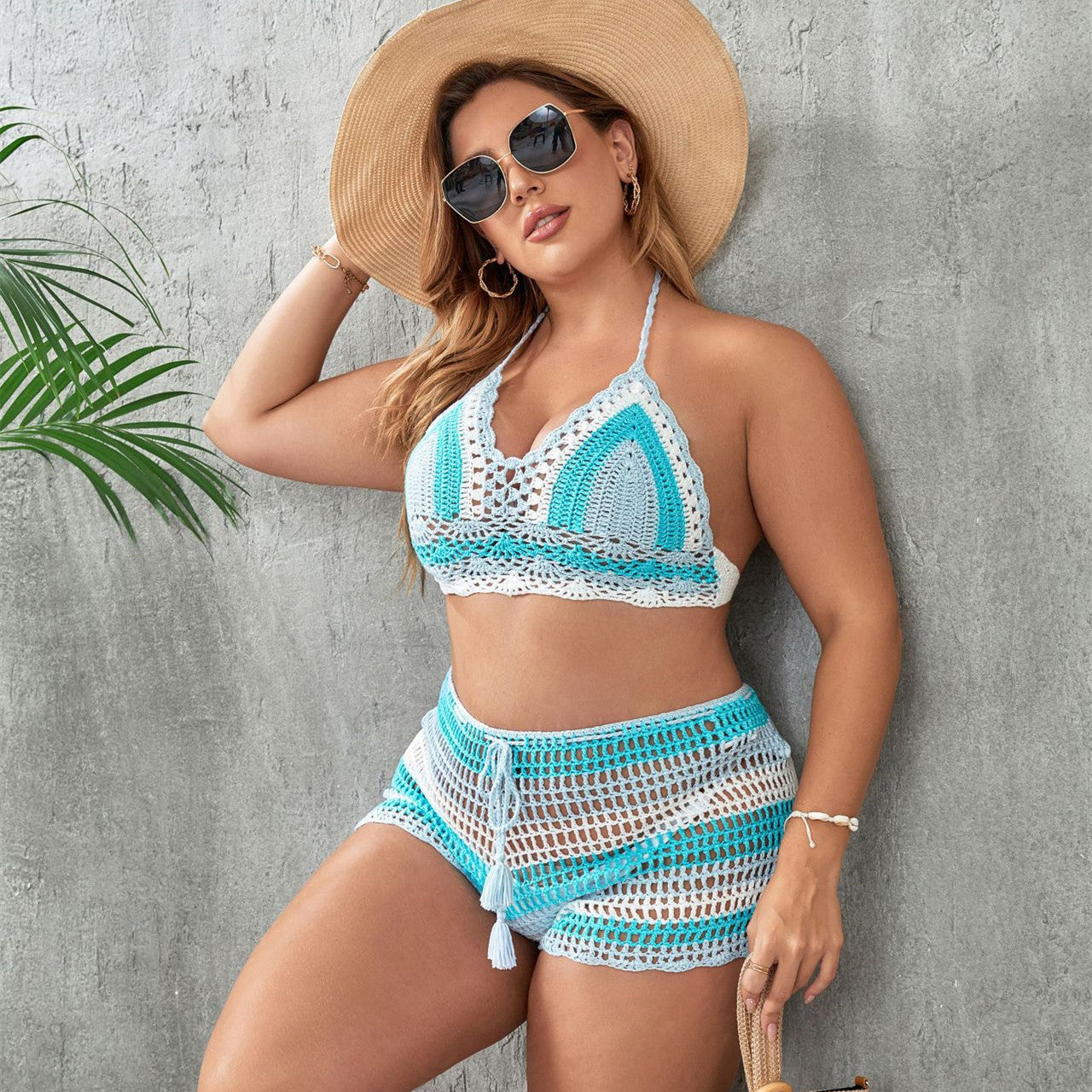 Just Arrived at Buy Center: Women's Hollow Out Strap Split Swimsuit Suit