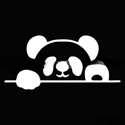 Newly Released at Buy Center: Peeking Panda Automobile Sticker Vinyl Creative Decal Cute Panda Car Accessories White G2150302