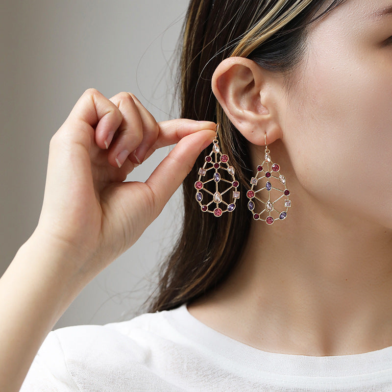 Buy Center Special-Fashion Colorful Rhinestone Special-shaped Earrings