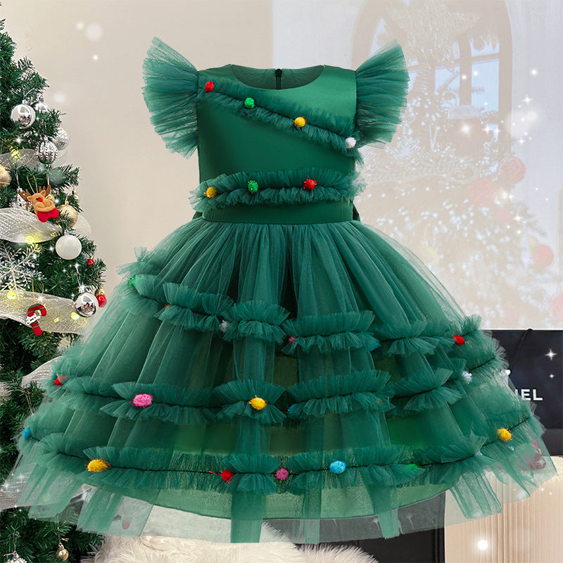 Christmas Party Girl Princess Dress Bow | Women's Clothing-Weddings & Events-Flowe | Buy Center