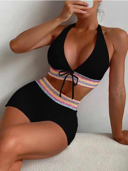 Just Arrived at Buy Center: Women's Split High Waist Bikini Suit