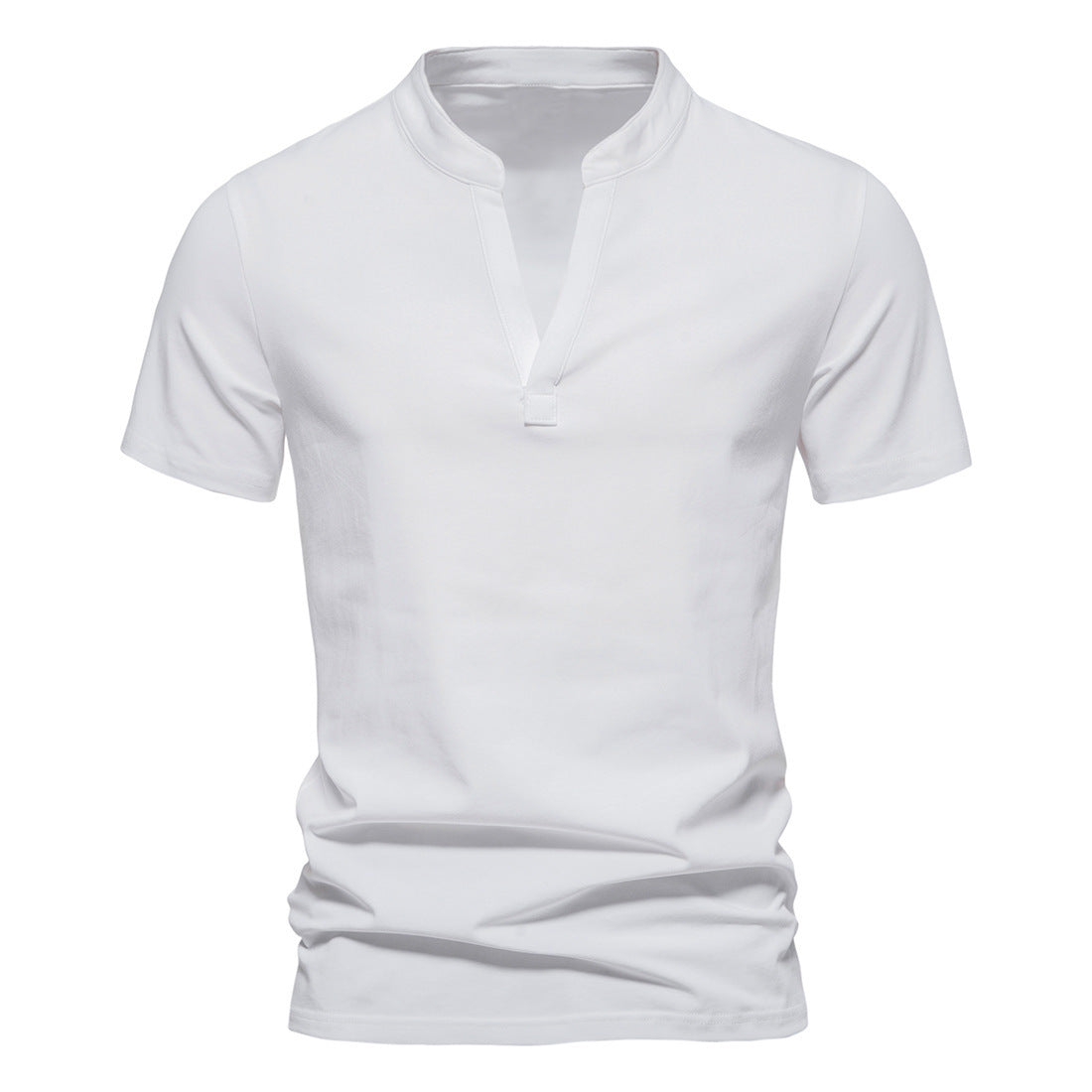 Newly Released at Buy Center: Men's Deep V-neck Short-sleeved T-shirt Stretch Bottoming Shirt