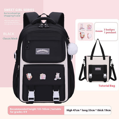 Student Schoolbag Large Capacity Burden Reduction Children Backpack