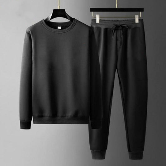 Round Neck Sweatshirt And Sweatpants Fashion Sports Men Suit