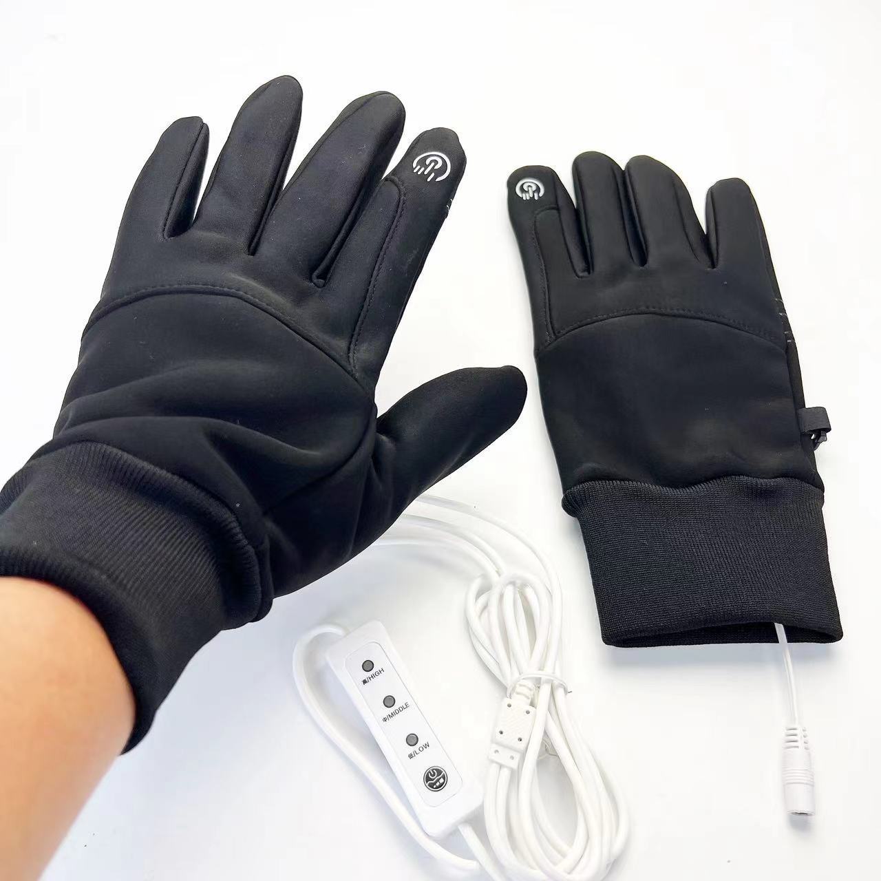 Gants chauffants électriques USB pour cyclisme, maintien au chaud, sport, écran tactile, étanche