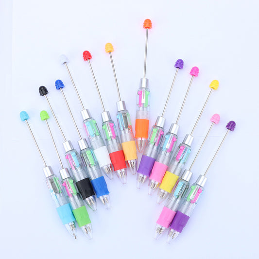 Buy Center Ultimate-Cute Puzzle Multi-color Beaded Visible Transparent Ballpoint Pen