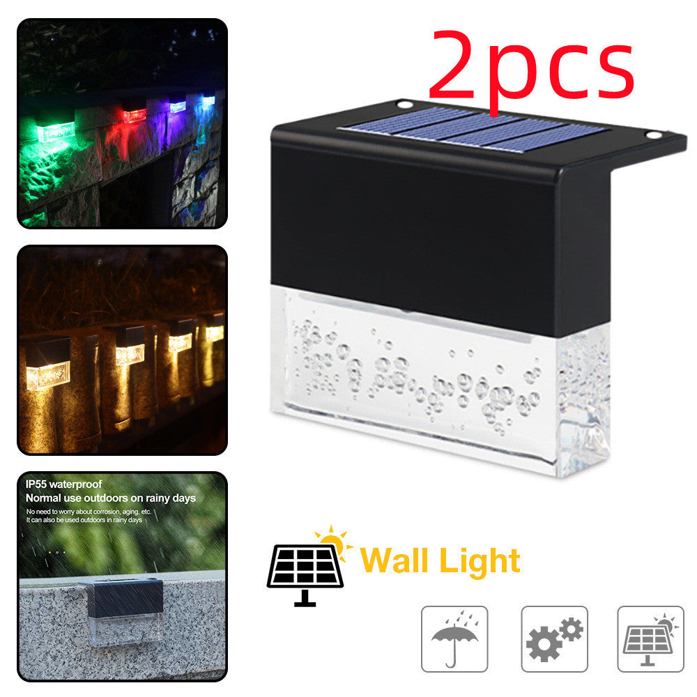 Waterproof New RGB LED Solar Light Step Fence Light Buy Center