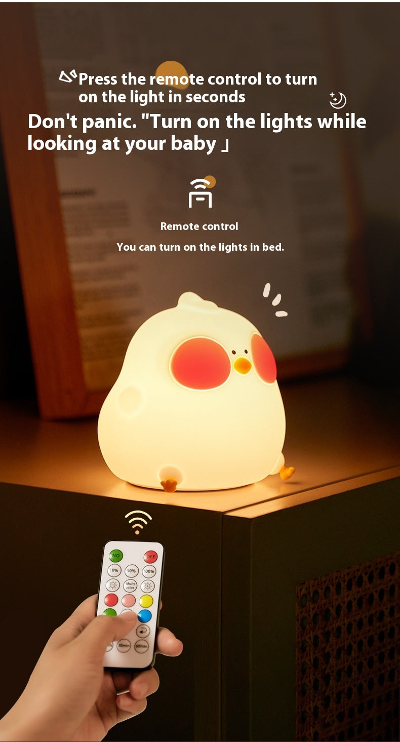 Fresh Arrivals at Buy Center: Cool Chicken Silicone Night Lamp Creative RGB Colorful Remote Control Night Light