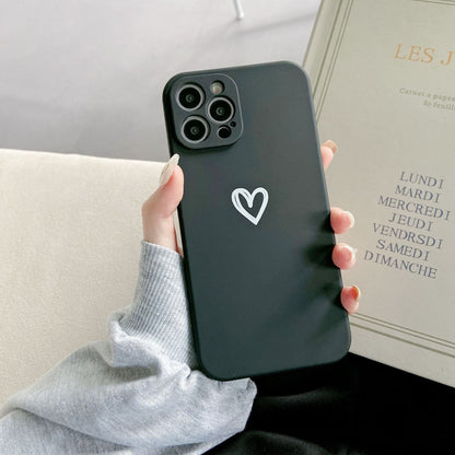 Fresh Arrivals at Buy Center: Simple Love Fine Hole Soft Shell Straight Edge Phone Case