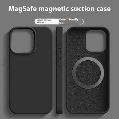 Fresh Arrivals at Buy Center: Phone Case Magnetic Liquid Silicone Textured Black