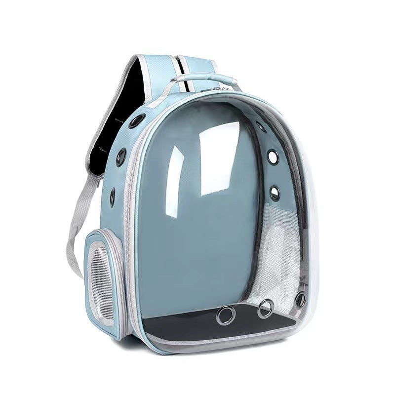 New at Buy Center: Pet Leisure Simple Large Capacity Space Bag Side Opening Light Blue