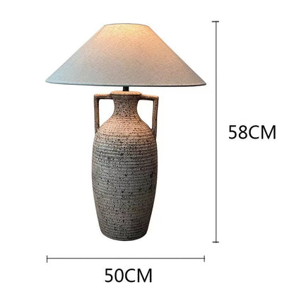 Fresh Arrivals at Buy Center: Ceramic Table Lamp Silent Style Large Modern New Chinese Retro Nostalgic Hotel Homestay Ornament Warm Light UQ635