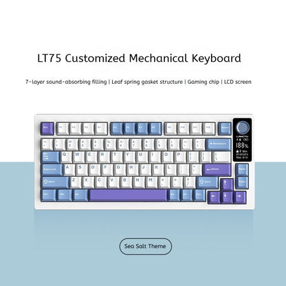 Hot New Items at Buy Center: Creative Home Esports Game Mechanical Keyboard LT75 Sea Salt