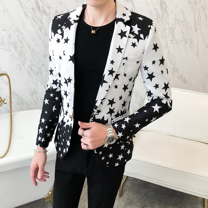 Fresh Arrivals at Buy Center: Printed Small Suit Long Sleeve Jacket