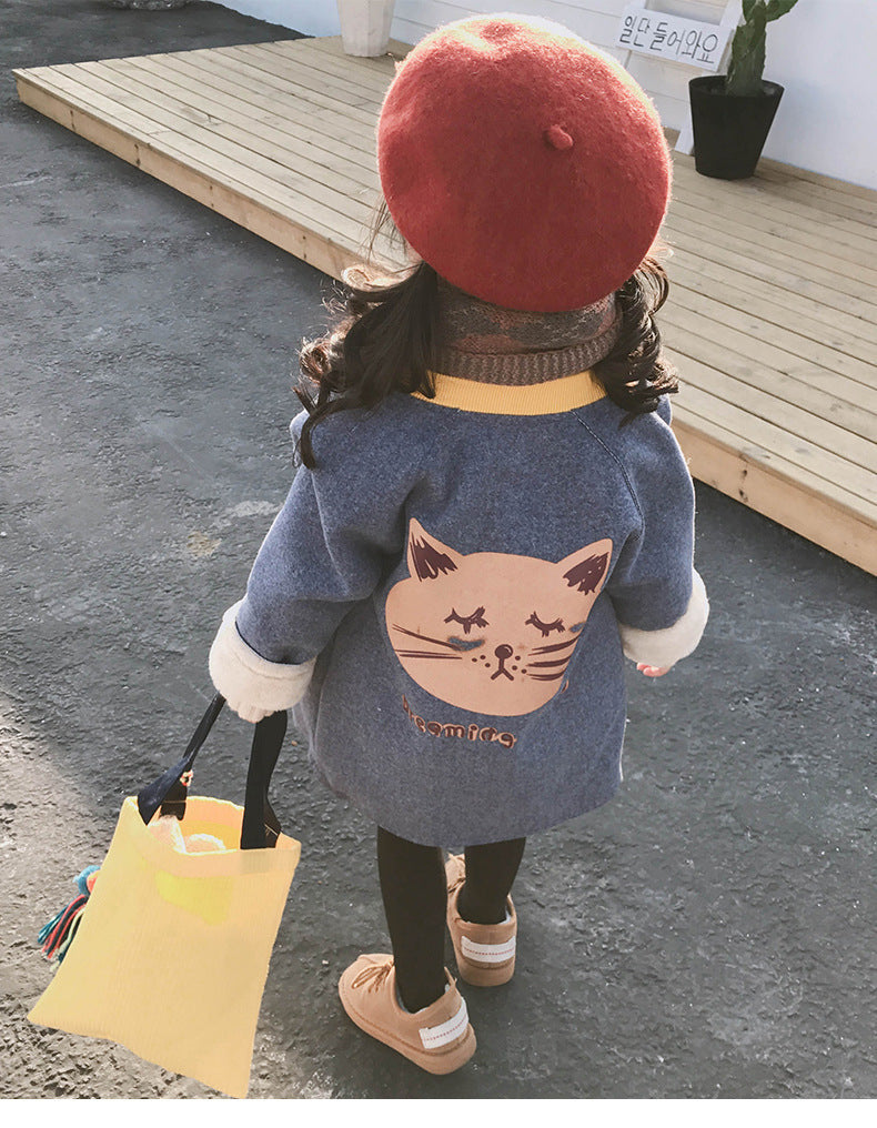 Fresh Arrivals at Buy Center: Mid-length Children's Cute Printed Coat