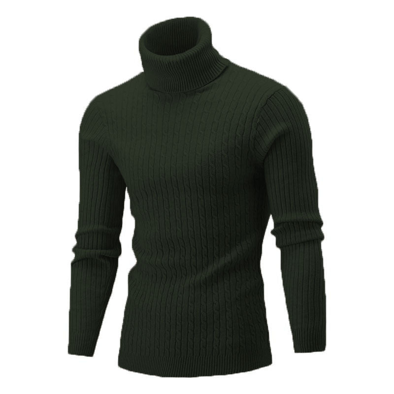 Men's Turtleneck Long Sleeve Sweater Casual Sweater Top Buy Center