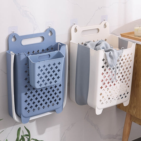 Fresh Arrivals at Buy Center: Dirty Clothes Household Laundry Basket Wall Hanging Foldable Bathroom