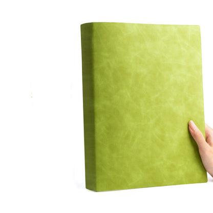 New at Buy Center: Notebook Thickened Notepad Soft Leather Blank Green