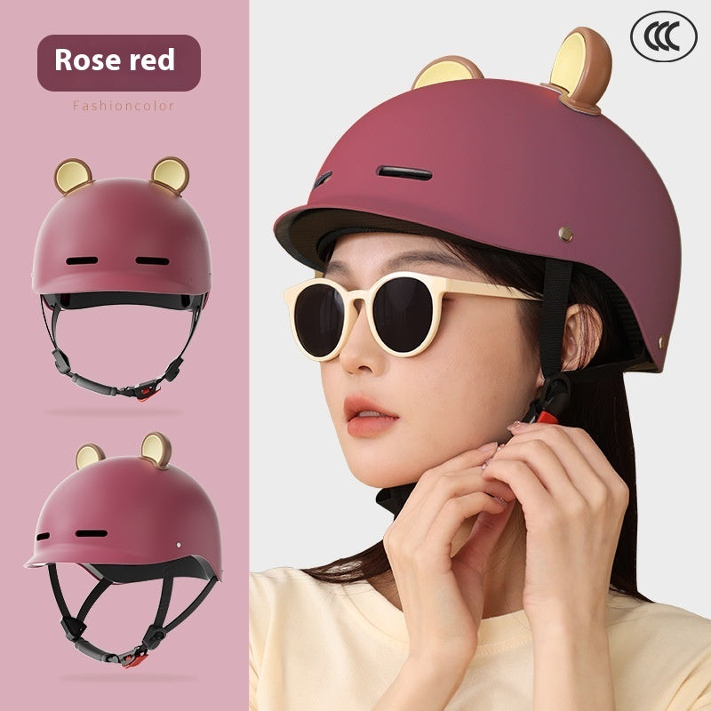 Fresh Arrivals at Buy Center: Seasons Universal 3C Certification Electric Bicycle Helmet Charm Red