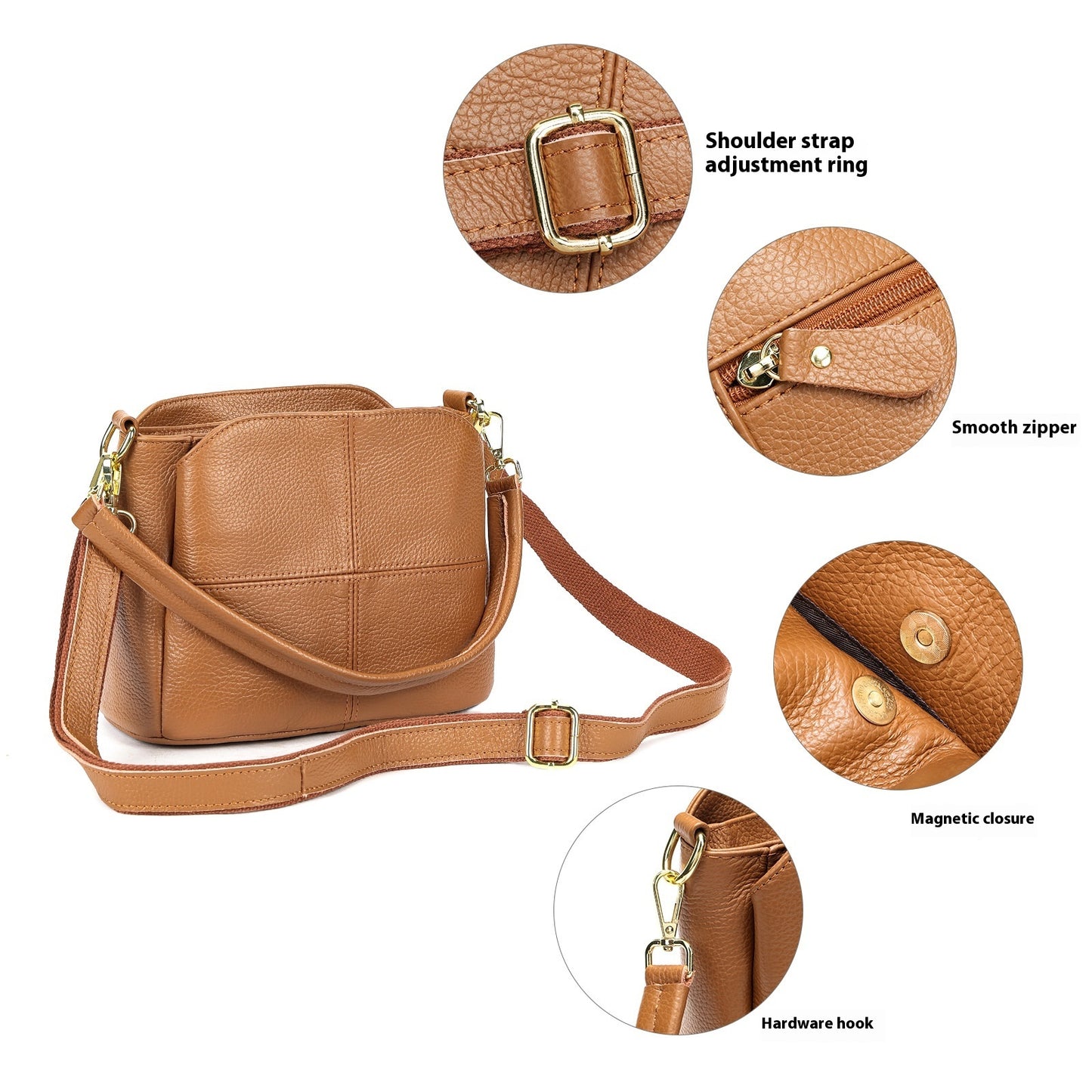 Genuine Leather Ladies Bag Casual Shoulder Messenger Bag Buy Center