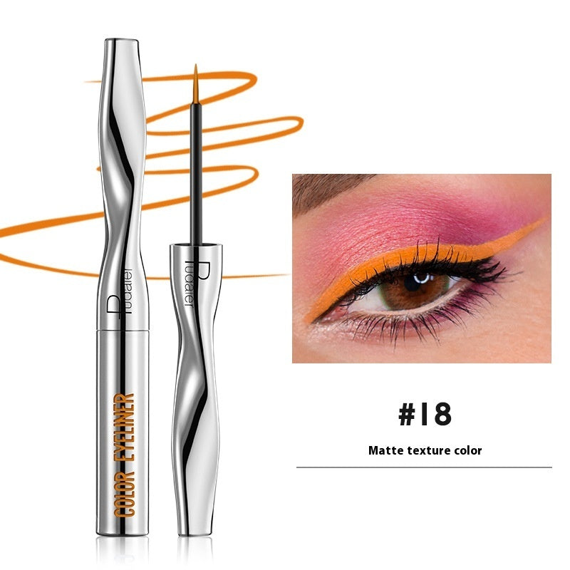 Buy Center Handpicked- Color Eyeliner Makeup Waterproof Quick-drying Very Fine 24 Colors 18Color