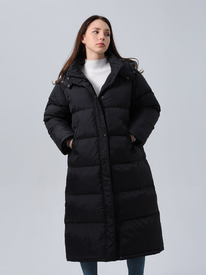 Quilted Plaid Hooded Cotton-padded Coat For Women Buy Center