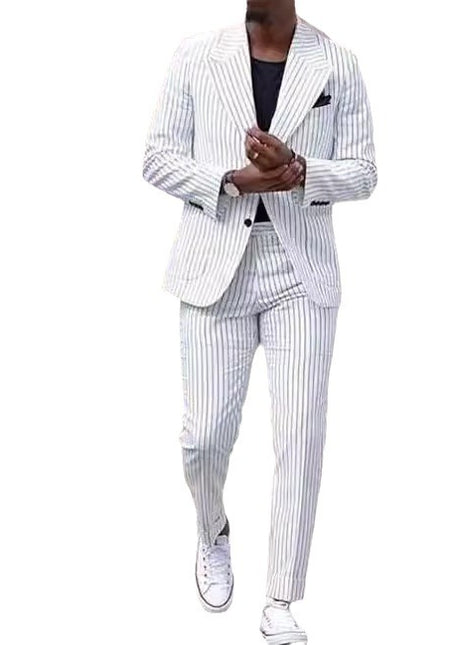 American Light Luxury Business Casual Trousers Striped Suit