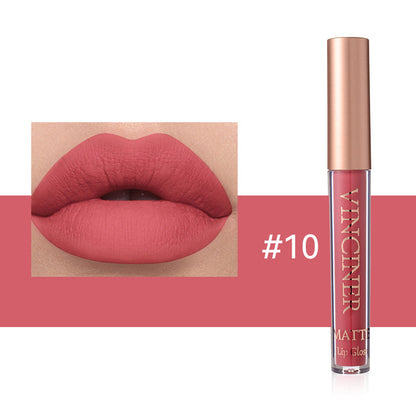 Buy Center Exclusive Offer-12 Colors Lip Lacquer Matte Liquid Lipstick Waterproof 10 Colors