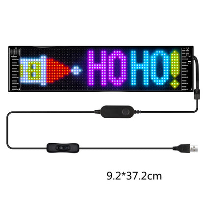 Programmable Car LED Sign LED Full-color Advertising Screen Ultra-thin Display Screen Custom Text Pattern Animation Display Car Buy Center