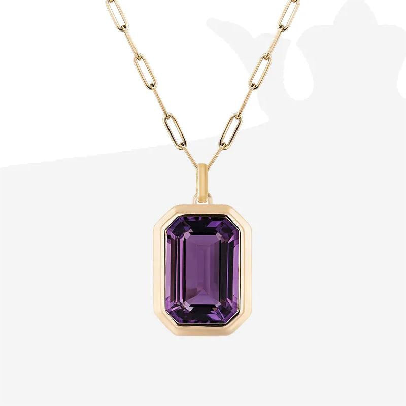 Bijoux en chaîne avec pendentif en zircon