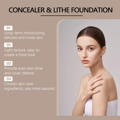 Buy Center Handpicked- Moisturizing Liquid Foundation Long Lasting Smear-proof Makeup