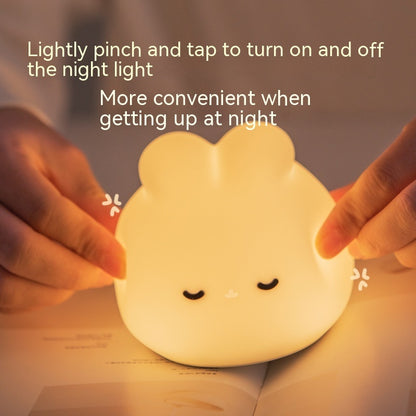 Just Arrived at Buy Center: Simple Children Get Up Rabbit Silicone Sleeping USB Charging Night Light