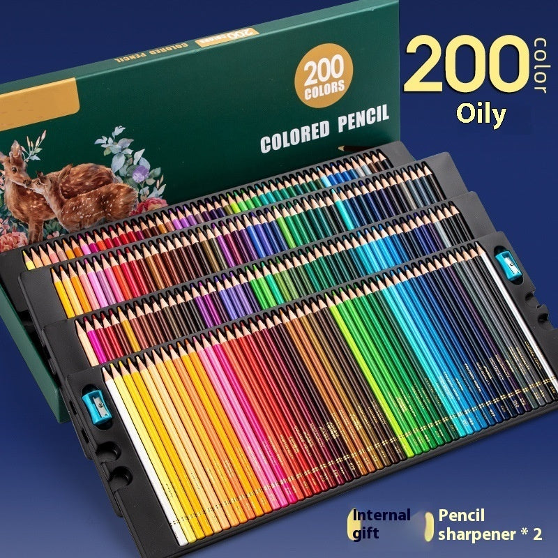 Buy Center Handpicked- Water-soluble Oily Hand-painted Sketch Color Brush Color Lead Oil 200 Colors