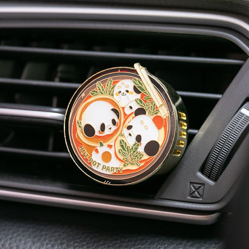 Newly Released at Buy Center: Panda Hot Pot Car Fragrance Outlet Perfume Decoration