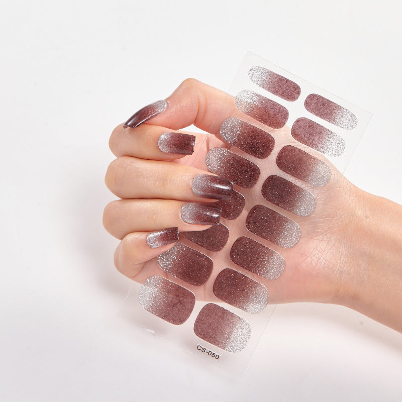 Hot New Items at Buy Center: Solid Color 16 Small Stickers Nail Stickers Simple Nail Stickers CS050