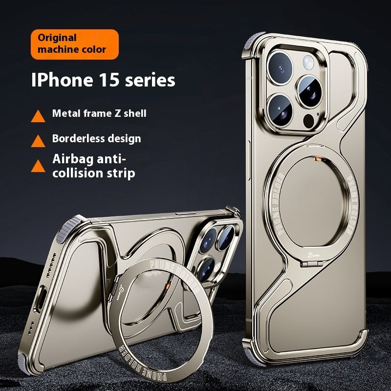 Hot New Items at Buy Center: Z-type Metal Bracket Magnetic Phone Case Original Color